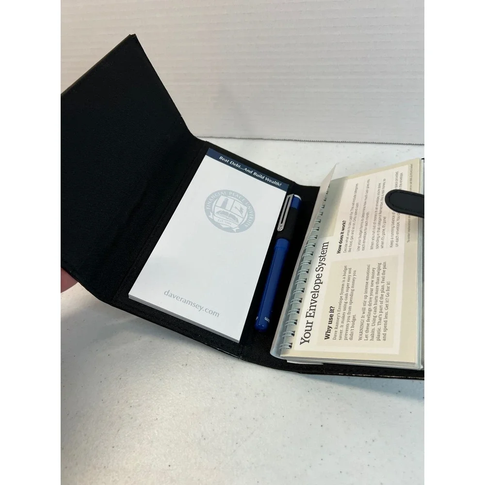 Dave Ramsey Financial Peace Uni Cash Envelope System Wallet Black Budgeting
